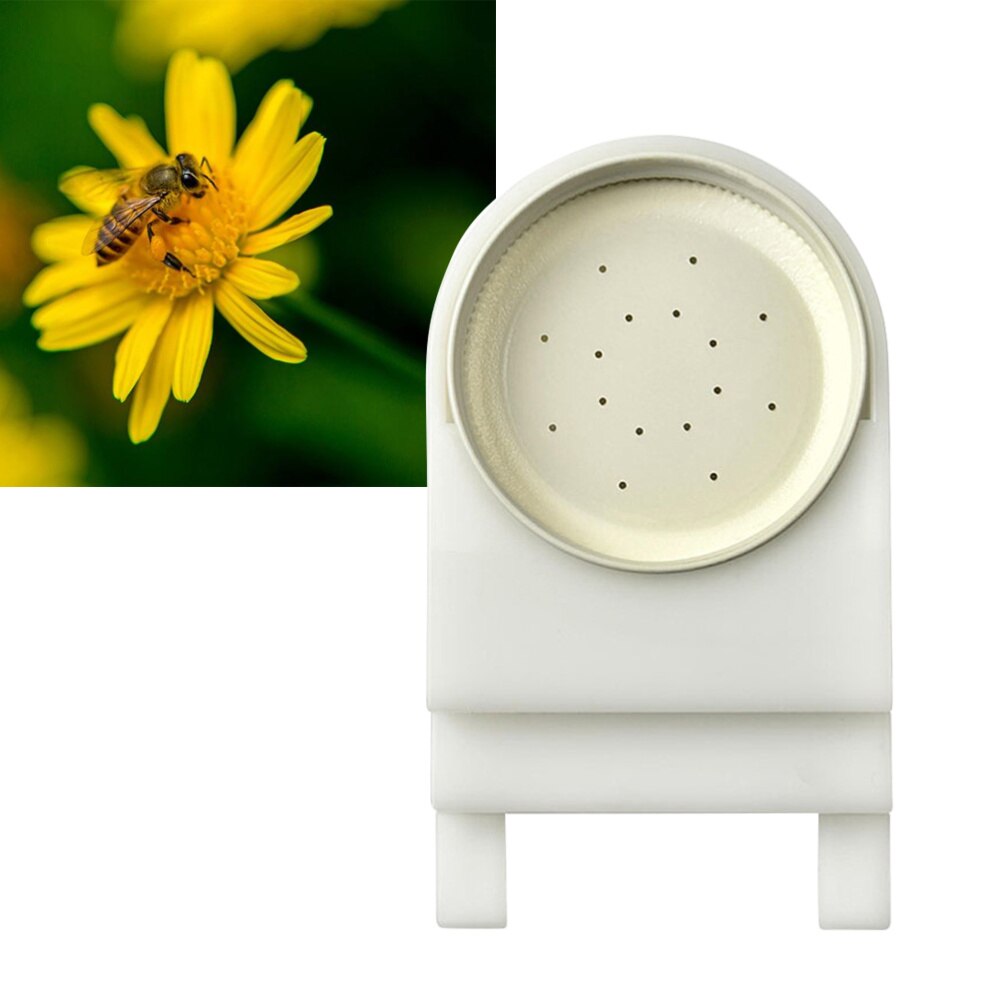 Beehive Entrance Feeder Honeybee Hive Feeder with Perforated Lid Bee Feeder