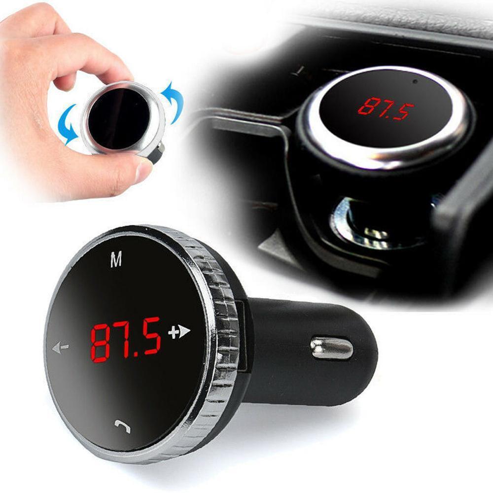 Draagbare modulator autokit  mp3 spelers sd met afstandsbediening draadloze bluetooth lcd fm-zender autostyling met microfoon