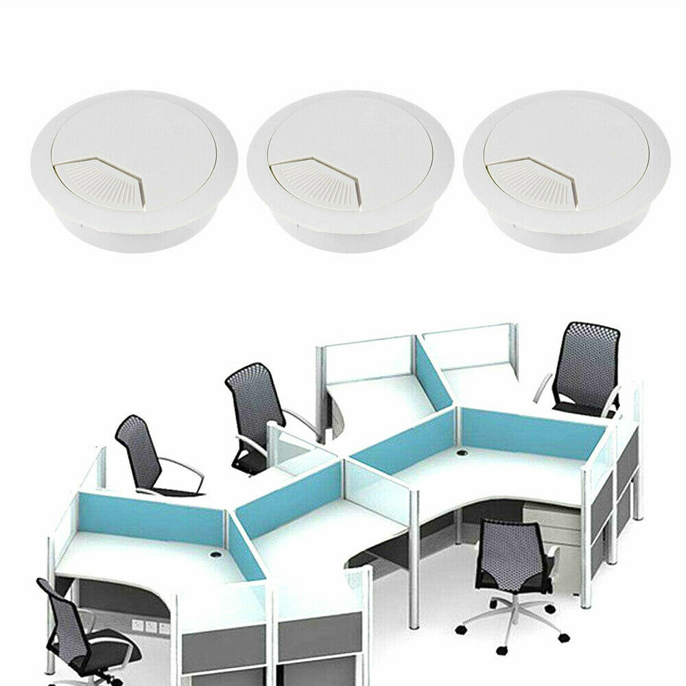 20Pcs Plastic Computer Bureau Tafel Grommet Kabel Poort Draad Gat Cover 50Mm Draad Opbergrek meubels Hardware