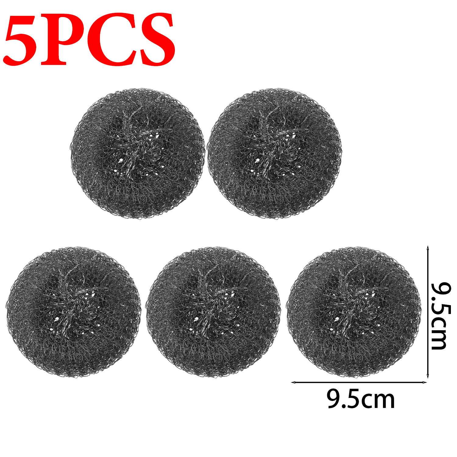 Steel Wool Scrubber with Handle Stainless Steel Pan Cleaner Scrubber with Long Short Handle Cleaning Brush Replaceable Wire Ball: green