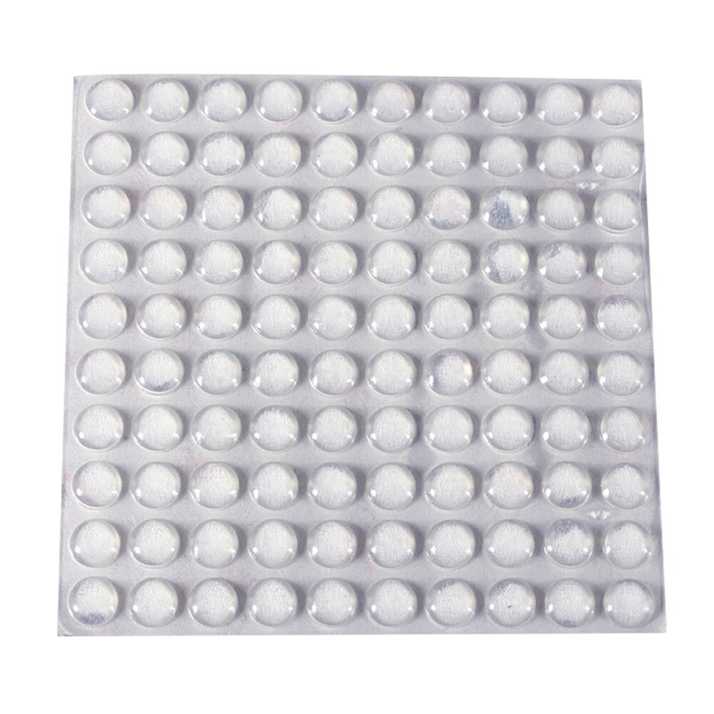100PCS Self Adhesive Rubber Feet Clear Semicircle Bumpers Door Buffer Pad C66