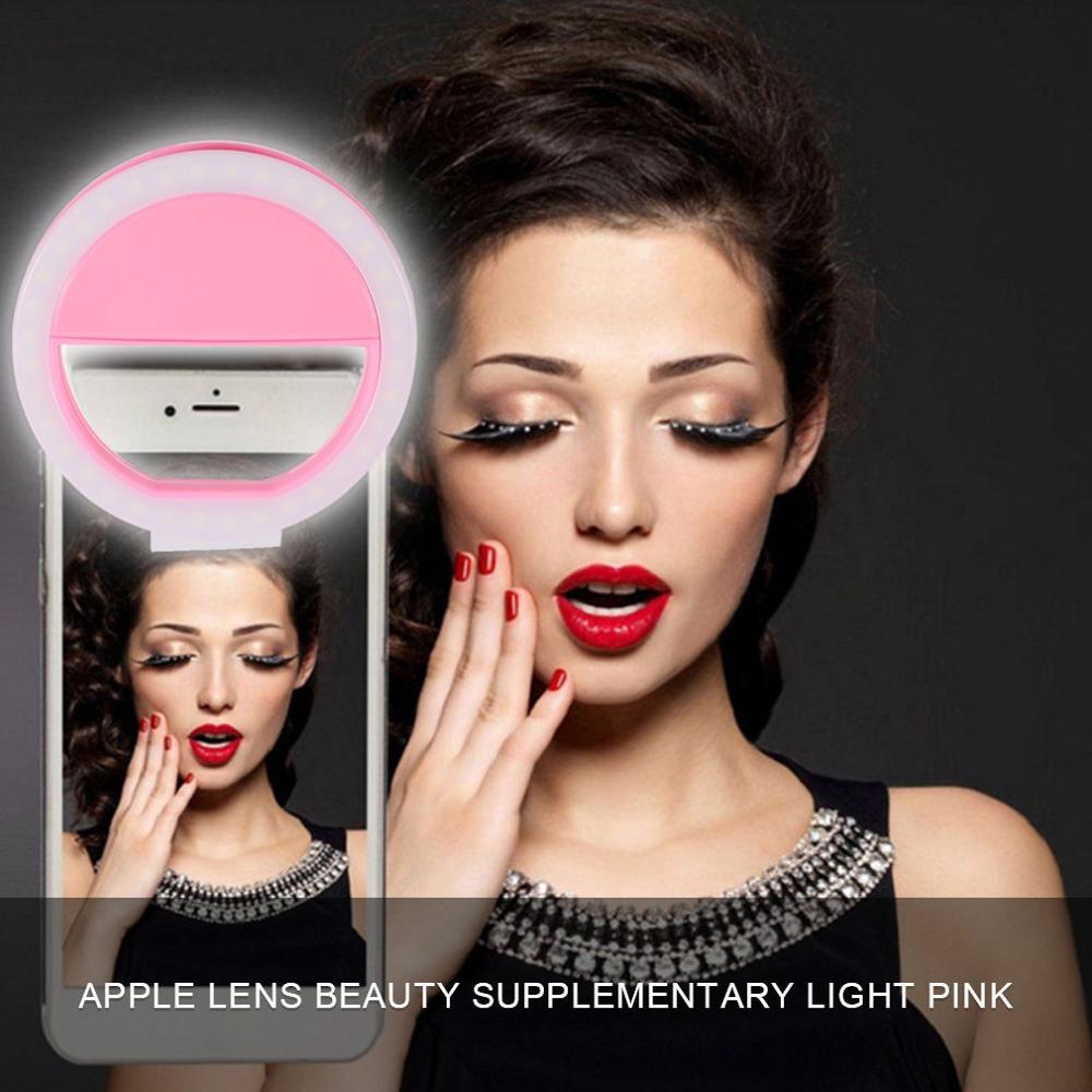 Portable Selfie Flash Led Clip-on Mobile Phone Selfie Light Night Female Anchor Beauty Self-timer Lamp Mini Camera Flashlight
