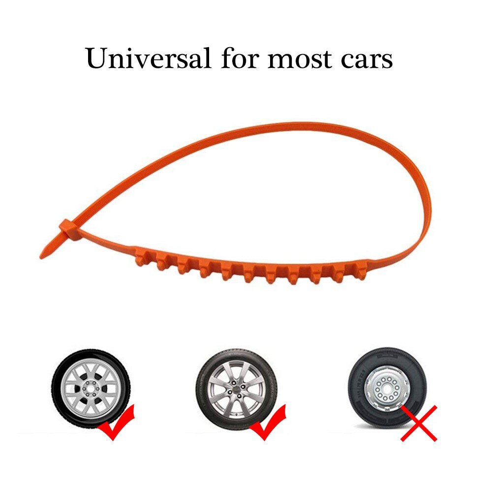 20 stk utendørs snø langrenn knust skjerm fra gudene til anti-skli kjede universal bildekk nødgummi anti-skli
