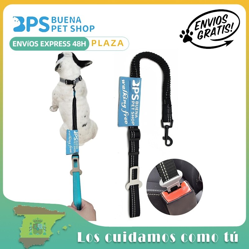 BPS Cinturón de Seguridad para Perro de Coche Árnes Correa Perro Ajustable con Hebilla de Fijación 70-100 cm