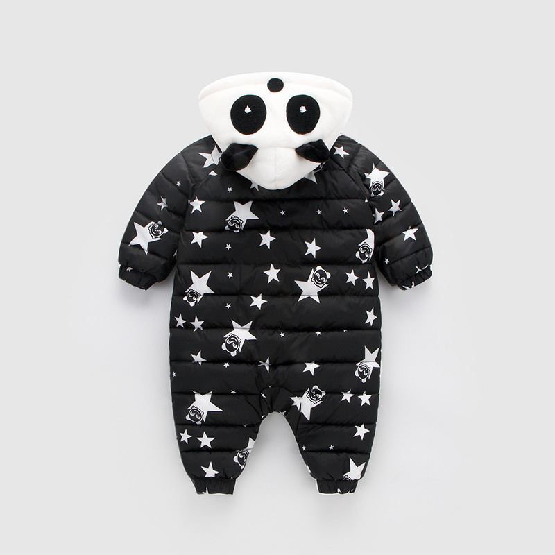 Baby jumpsuit kleding pasgeboren baby jongen eend eend koud bescherming gewatteerde kind baby snowsuit