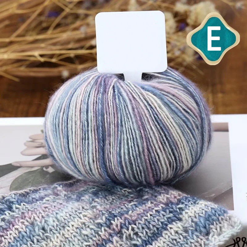 50g/Knäuel Häkeln Stricken Gekämmte Baumwolle Farbverlauf Garn Weiche Milch Wolle Garn Für Schal Pullover Hut Kleidung DIY hand Faden: Elfenbein