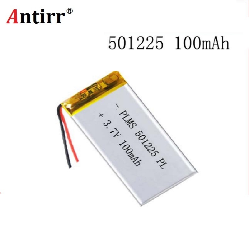 501225 511124 501025 small battery 501225 3.7V 100mAh lipo battery for digital products