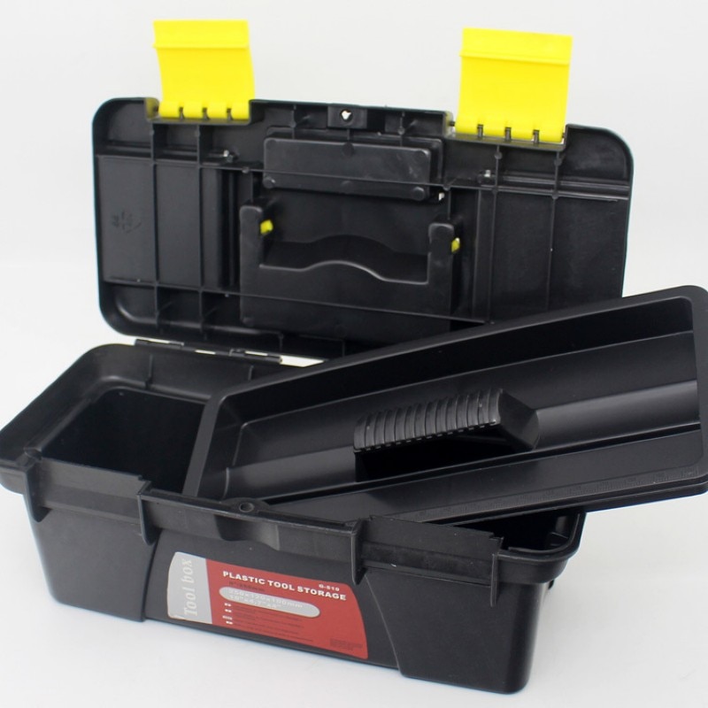 10 &quot;/250Mm Tool Box Twee-Layer Plastic Pp Doos Draagbare Hulpstukken Doos De Vehicular Multifunctionele Opslaan doos
