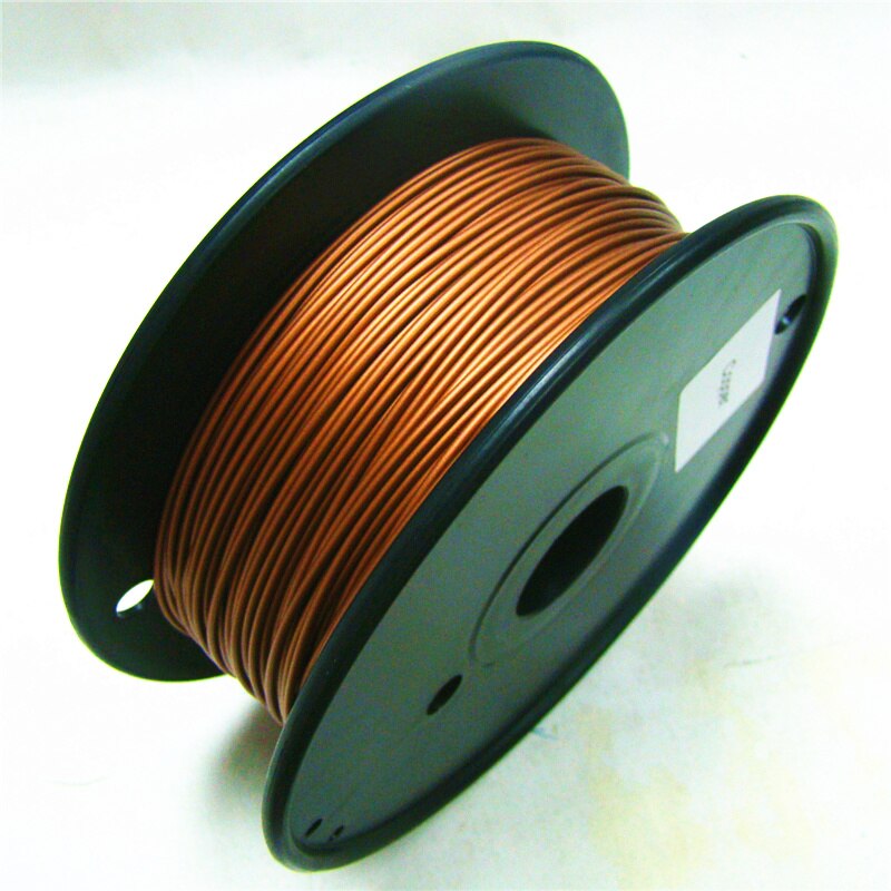 Filamento de impresora 3D, 20% de Metal basado en PLA, 1,75mm/3,0mm, 0,5 kg/1.1lb, cobre/latón/bronce/cobre rojo/aluminio