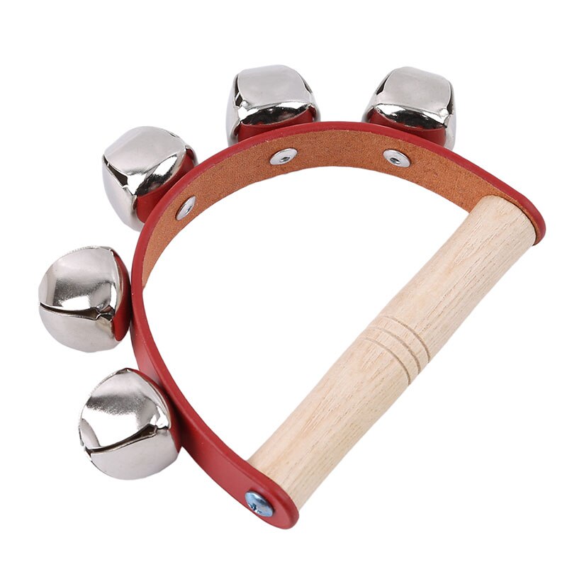 Handige houten rammelaar voor baby's, muziekinstrumenten, houten handbel, speelgoed voor kinderen, kleurrijk muziekspeelgoed voor baby's, educatief speelgoed