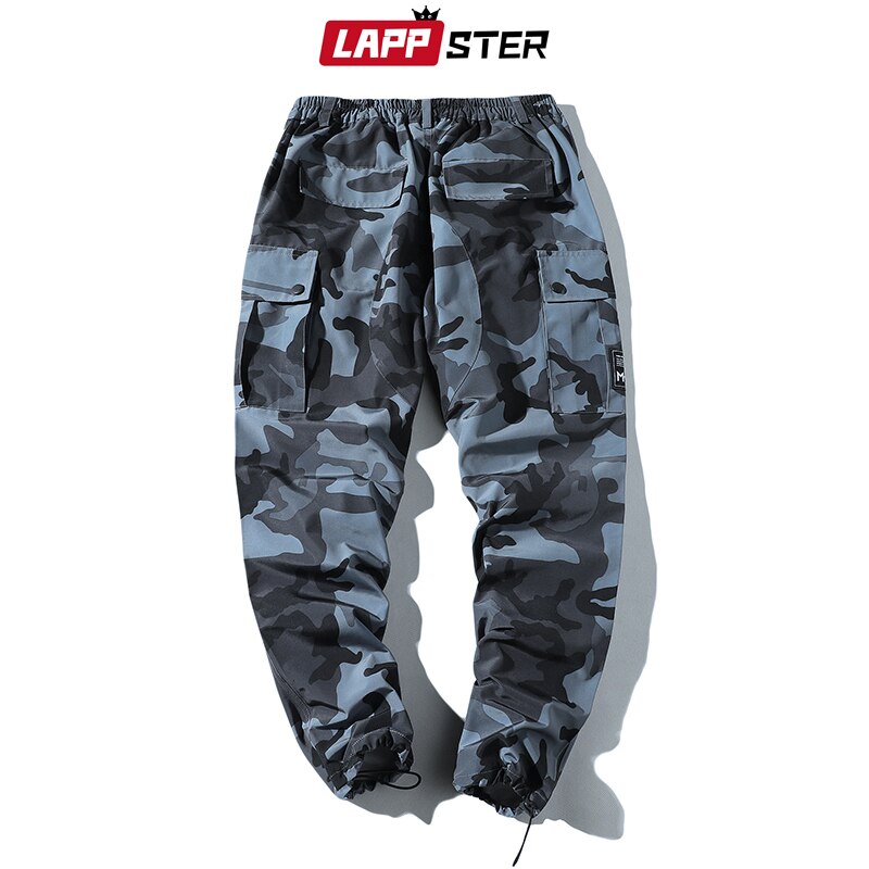 Lappster män streetwear camo joggingbyxor herr hip hop kamouflage träningsbyxor manliga byxor mode träningsbyxor