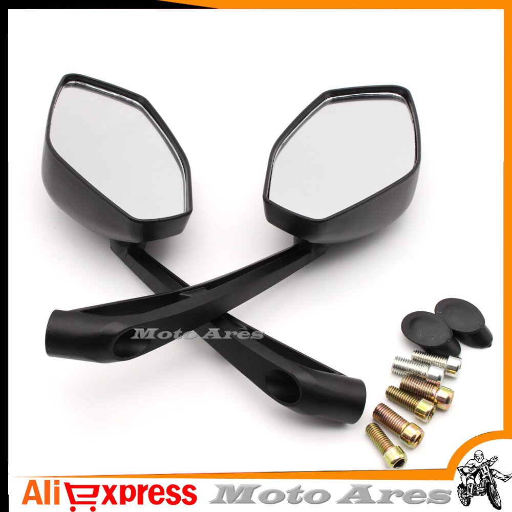 2 teile/para Motorrad Rückspiegel Motorrad Rückspiegel Moto-Cross Zurück Seite Spiegel ATV Moto Schmutz Grube Fahrrad