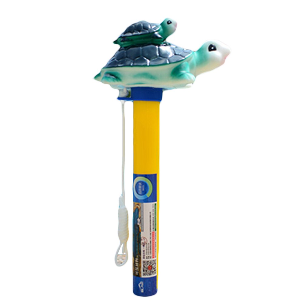 Mini Cartoon Eend Walvis Vis Schildpad Hoofd Drijvende Zwembad Thermometer Ouder-kind Outdoor Interactieve Grappig Speelgoed Games: 3