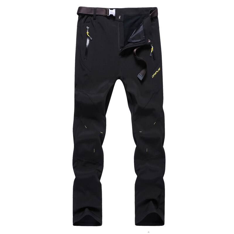 Outdoor Trousers Men's Water-Resistant Wind-Resistant Sports Breathable Soft Pants Plus-size Climbing Pants Mens: Black / 5XL