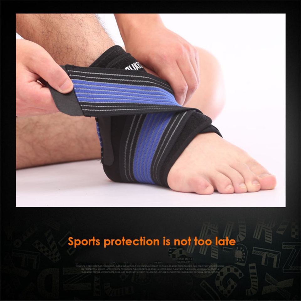 AOLIKES 1PCS Neoprene Strengthen Protection Enwind Ankle Support Brace Wrap Elastic Breathable Ankle Support Guard Strap Belt