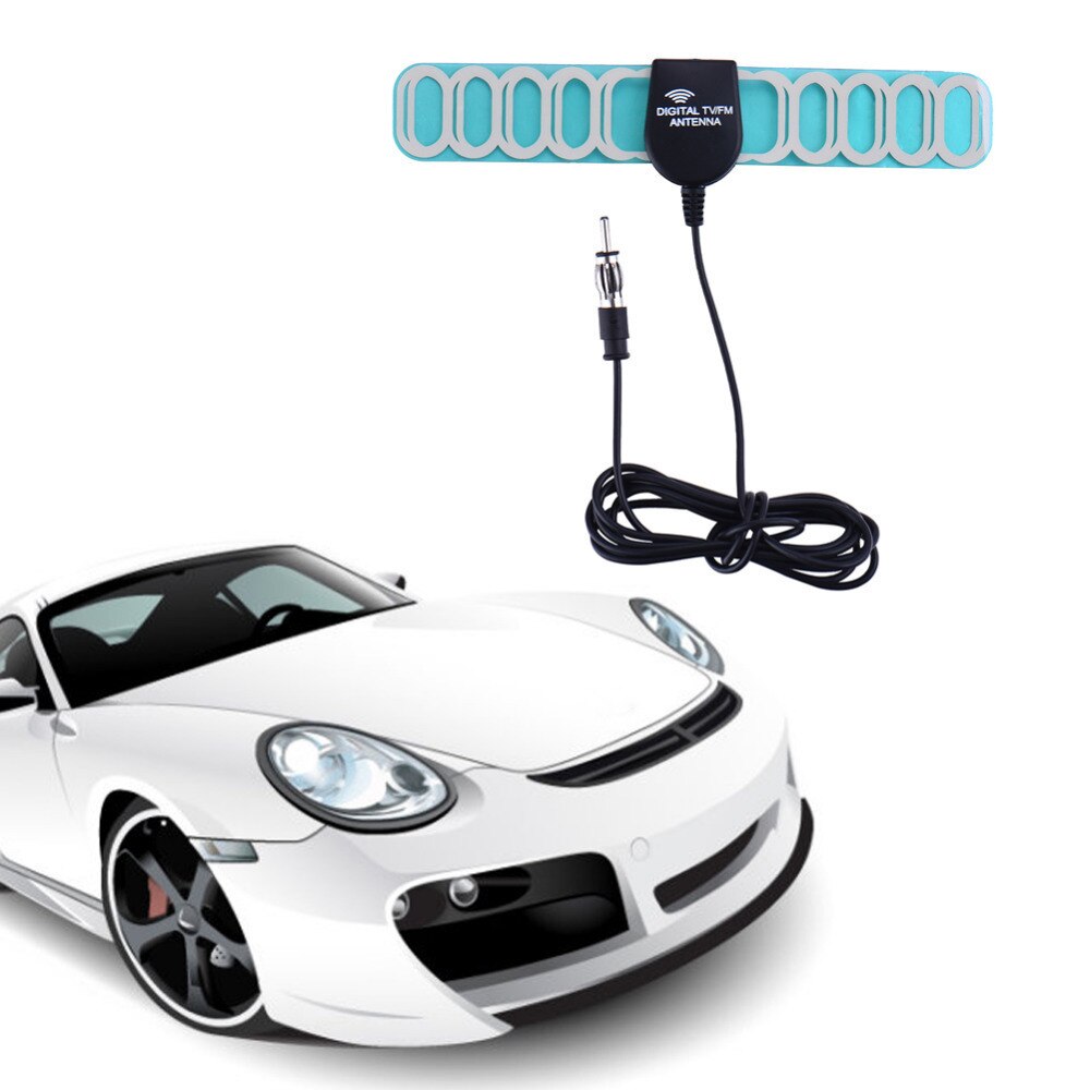 12V Auto Antenna TV/FM Stereo Radio Antenna Amplification 20db Signal Amplified Antenna Aerial For Universal Car 48-860 MHZ