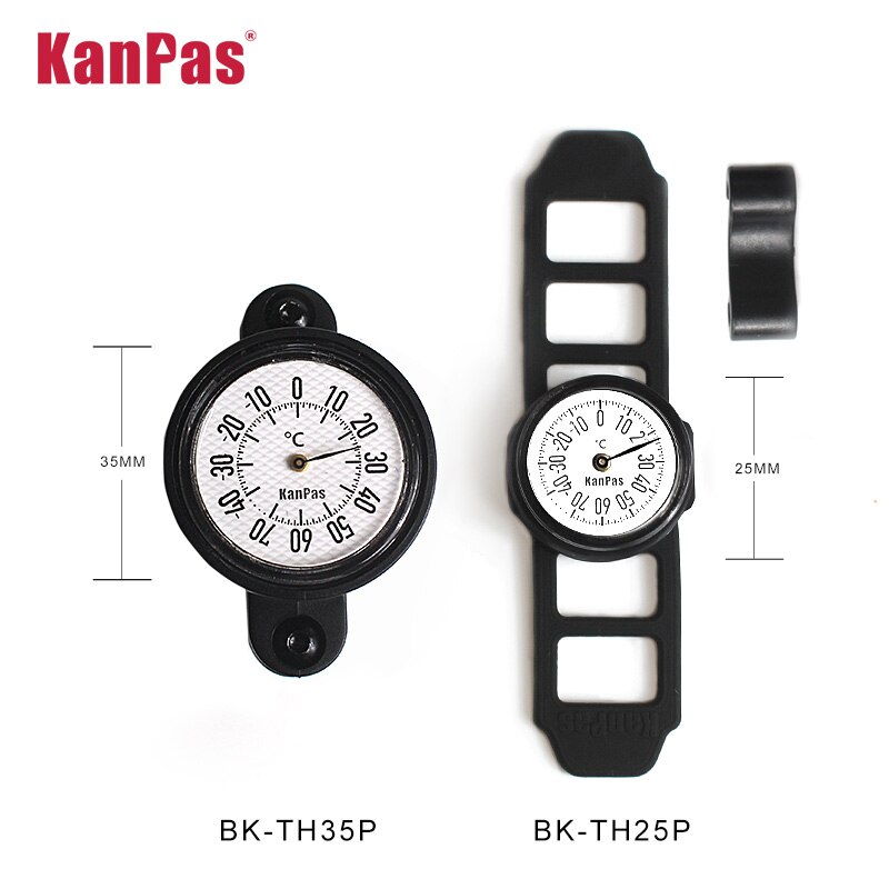 KANPAS Thermometer für Fahrrad, Motorrad, Elektro-Motorrad/Temperaturmesser für Lenker