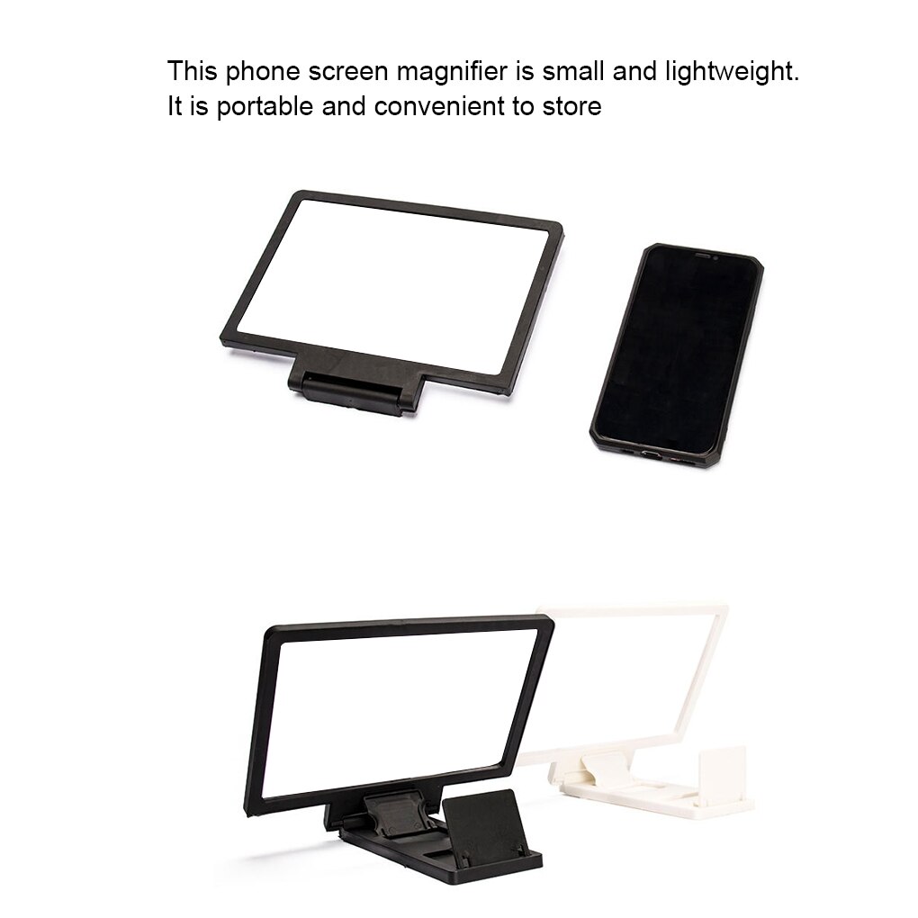 Phone Screen Magnifier Phone Magnifying Glass Screen Cellphone Desktop Phone Holder Stand Universal Magnifier Holder Bracket