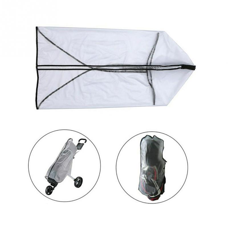 Antistatic Golf Rain Cover Shield Transparent Waterproof Dustproof Zipper Supplies Rod Protector Accessories PVC Bag Rainproof
