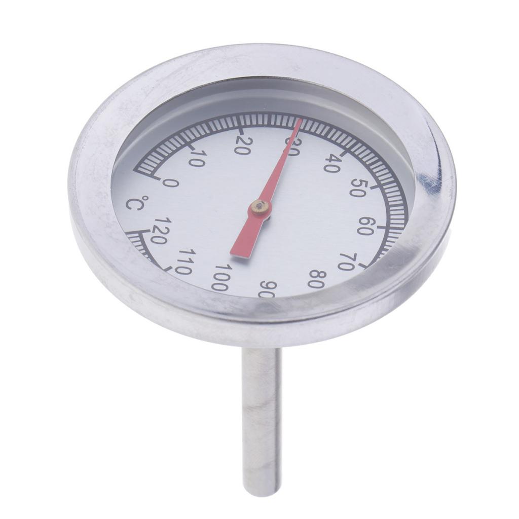 Rvs Bbq Barbecue Roker Grill Thermometer Temperatuurmeter, 0-120 ℃