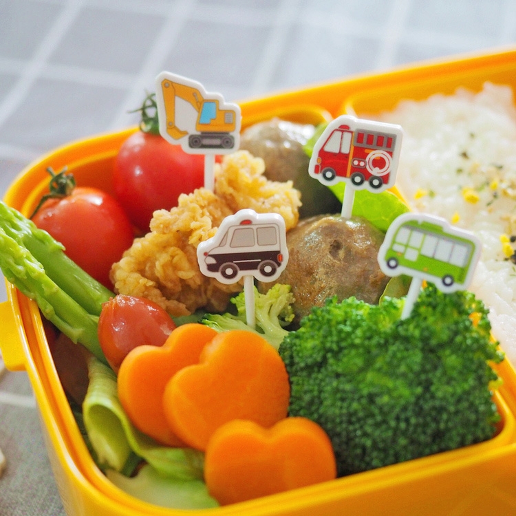 Mini palillos de plástico para fruta de coche, palillo de dientes de Japón, decoración de , para Halloween, aperitivos, tartas, postres, Bento