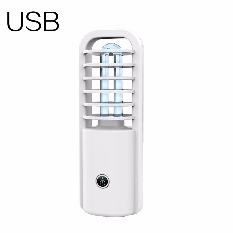 Portable Uvc Lamp Floor-standing Uv Light Sterilizer Led Uv Light Disinfectant UV LED Disinfection Lamp Mask Germicidal Lamp: white