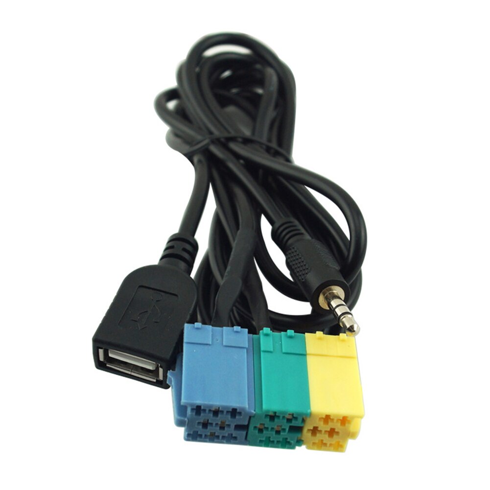 2 in 1 3.5mm &amp; usb stik bil audio adapter bil video audio adapter kabel bil aux line til hyundai / kia auto tilbehør