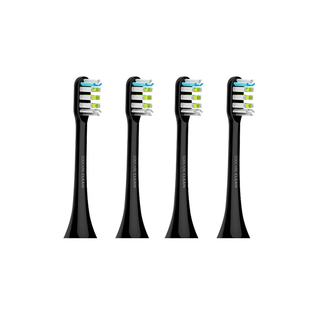 Soocas X3 X1 X5 głowica szczoteczki robić zębów oryginalna wysokiej jakości 2 sztuki i 3 kolory szczotka robić zębów zamiennik: 2 sets czarny