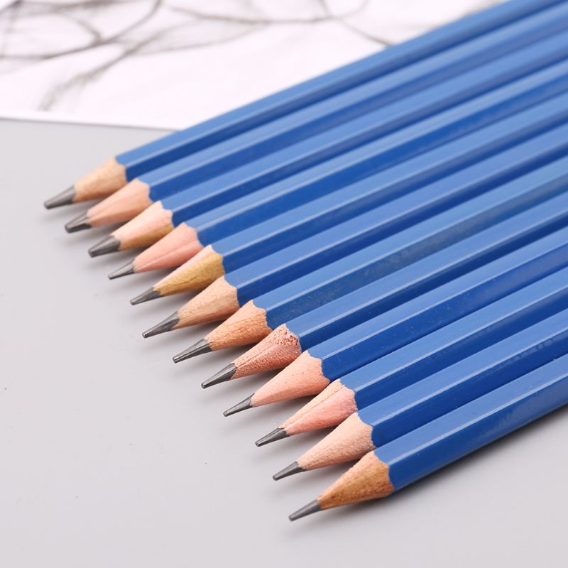 24pcs Sketching Drawing Art Tool Kit Graphite Charcoal Pencils Eraser Craft Painting Set