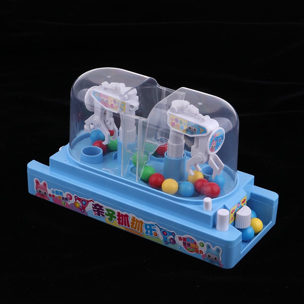 1 Set Mini Claw Candy/Balls Machine Educational Toy, Two Players PK Game Machine Toy Parent Kids Interactive Toys