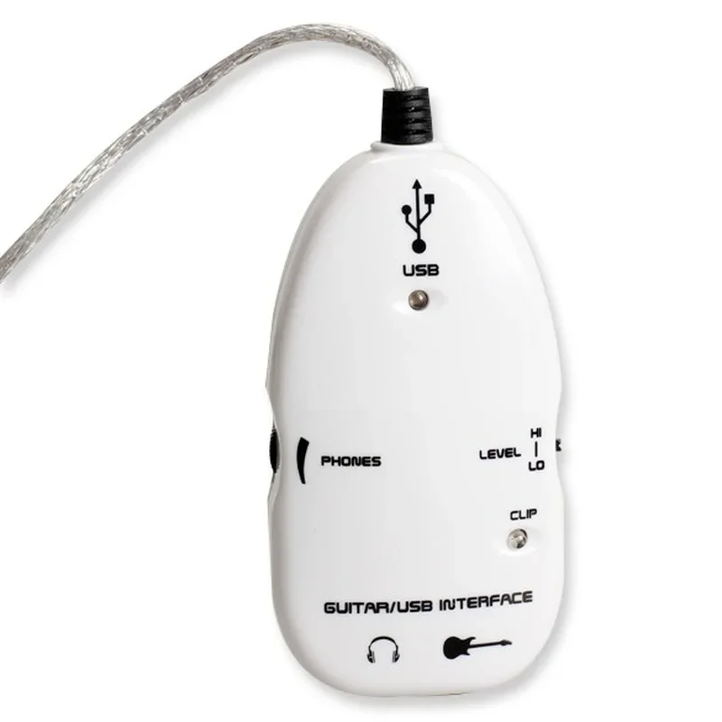 Easy Plug and Play Guitar Link to USB Interface Cable for PC and Video Recording