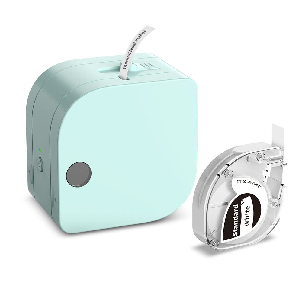 P12 Mini Label Maker Machine with Tape Thermal Label Printer for Home Office Business Wireless Label Machine for iOS &amp; Android