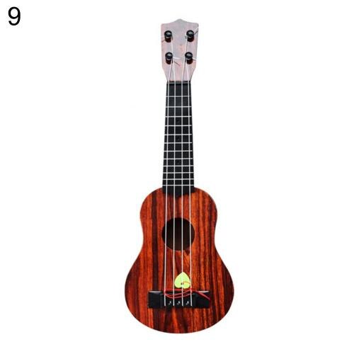 Musical Instrumente Holz Ukulele Art Einfarbig hawaiisch Gitarre Griffbrett Saiten Instrument Spielzeug Gitarre Linde: 9