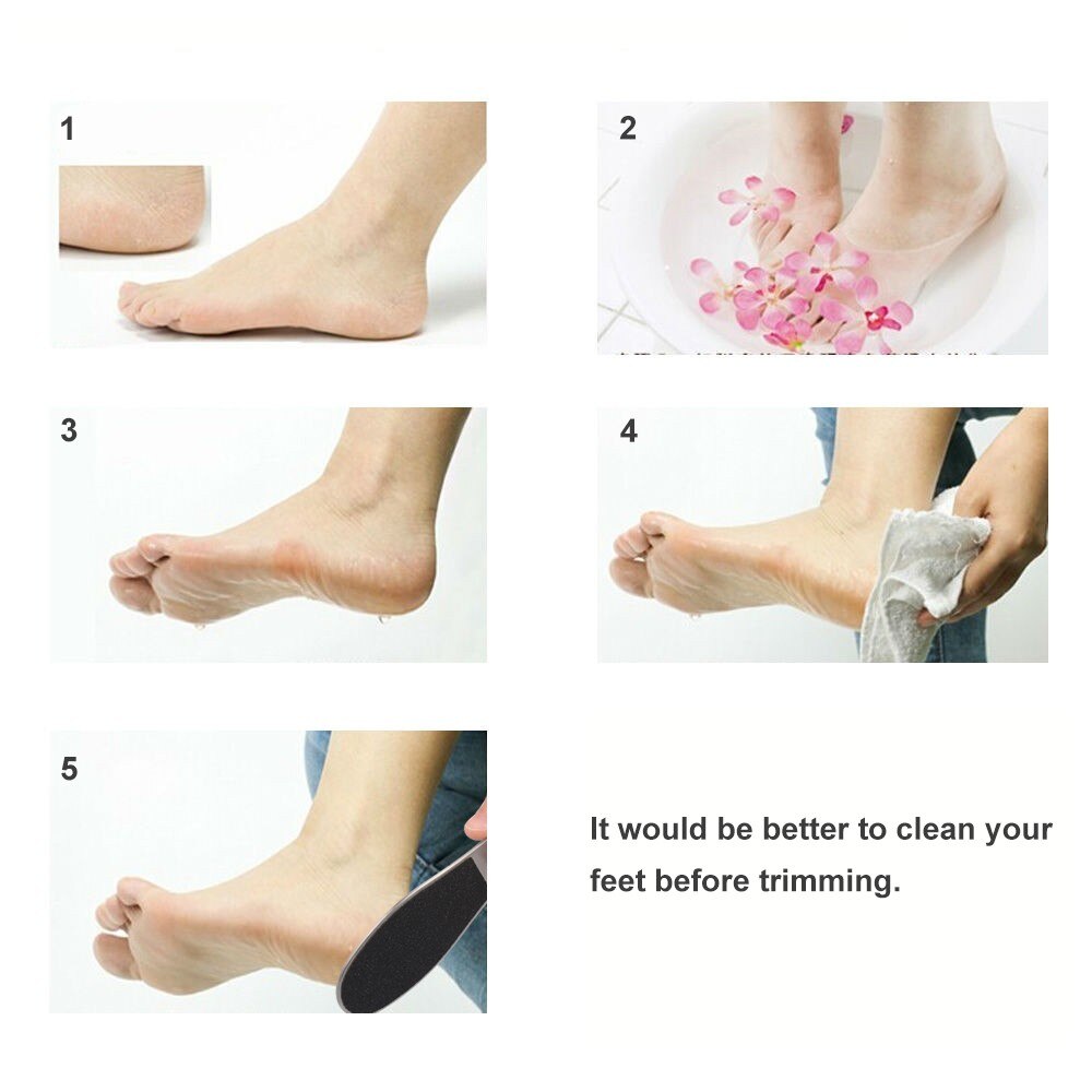 Double-sided Pedicure Foot File Stainless Steel Callus Remover Reusable Foot Rasp Pedicure Tool Foot grind machine