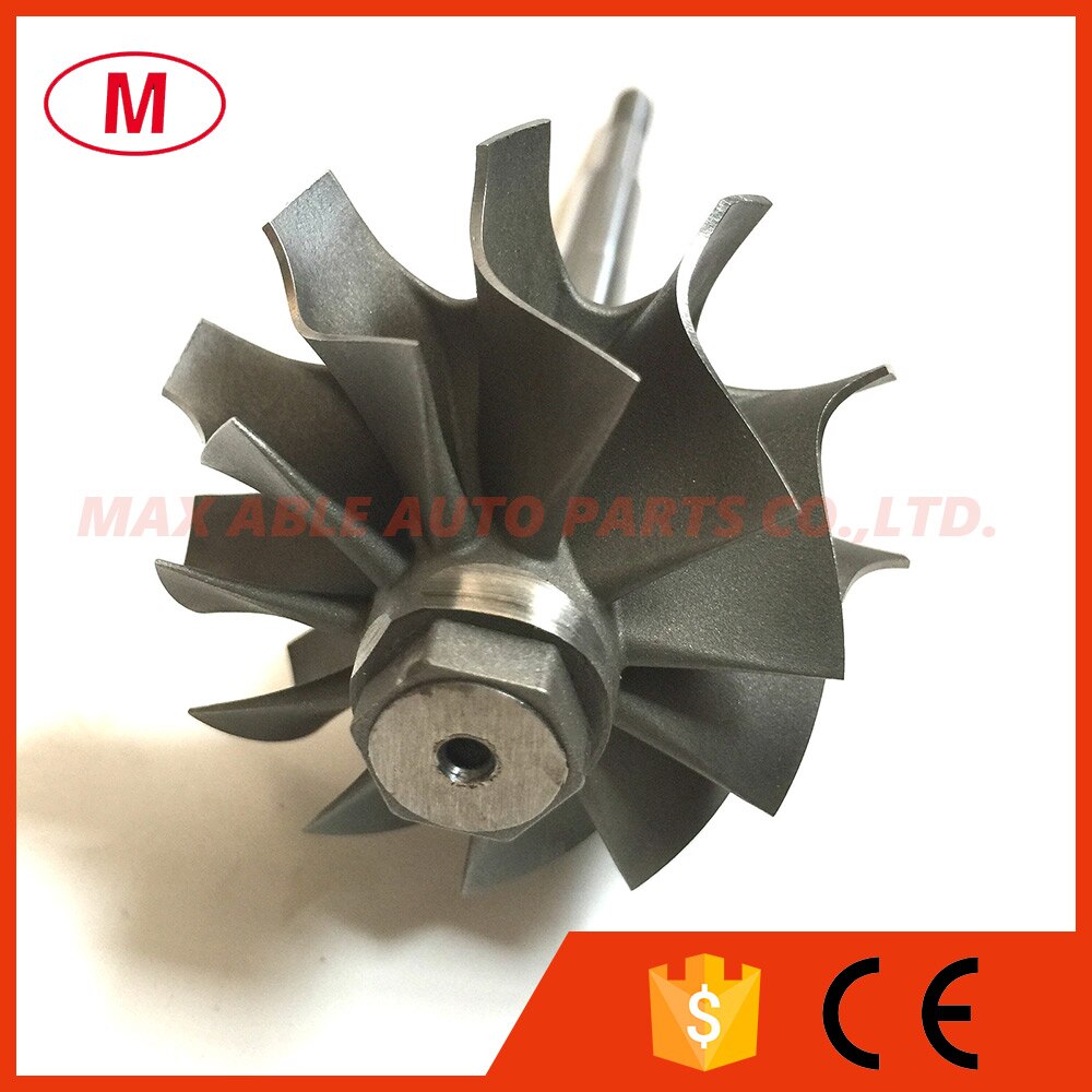 GT2554R/GT2560R 41.70/53.00 11 blades Turbocharger Ball bearing Turbo turbine shaft&wheel/turbine wheel 6.45mm tip height