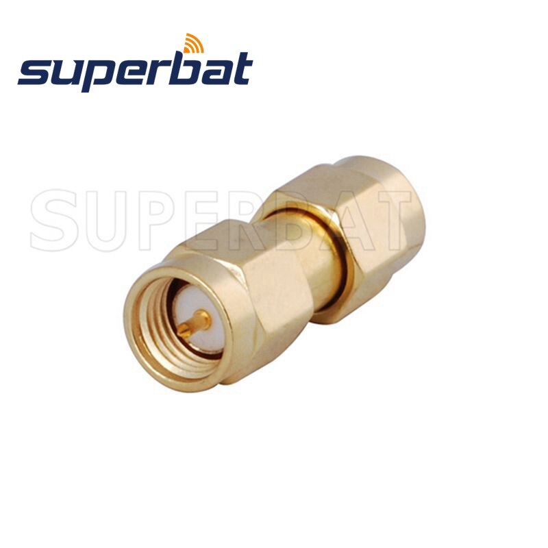 Superbat 5pcs SMA Adapter SMA Plug to SMA Male Straight RF Coaxial Connector