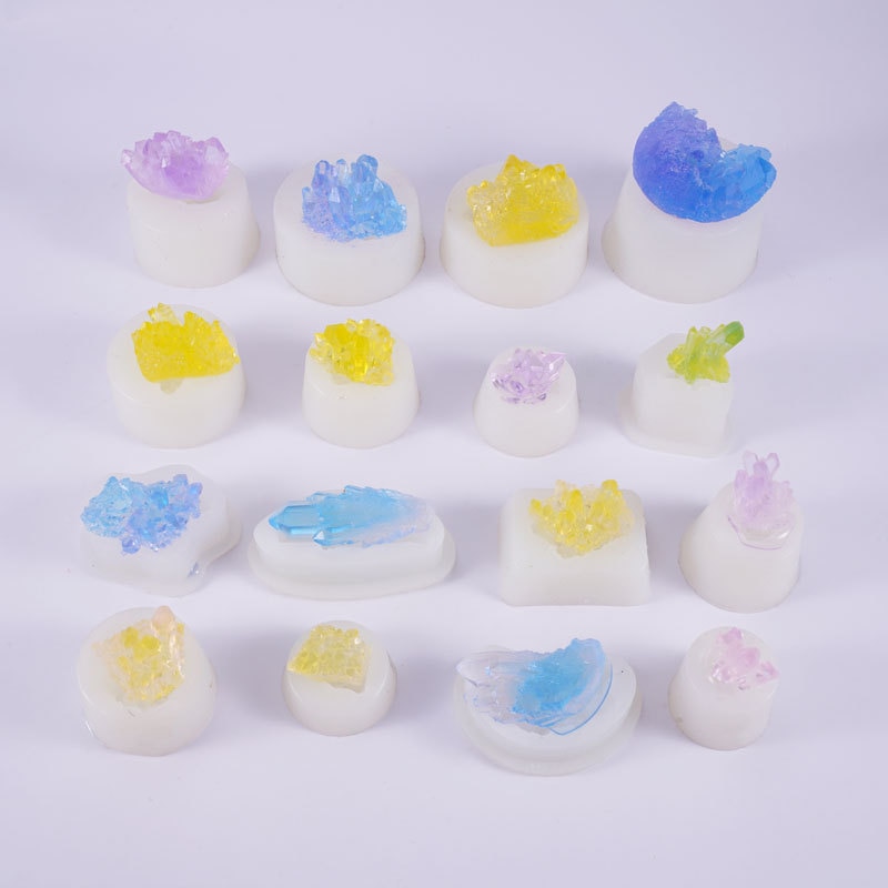 Quartz Mold Crystal Shards Silicone Mold Agate Crystal Resin Faux Crystal Making Jewelry Accessories Epoxy Resin Jewelry