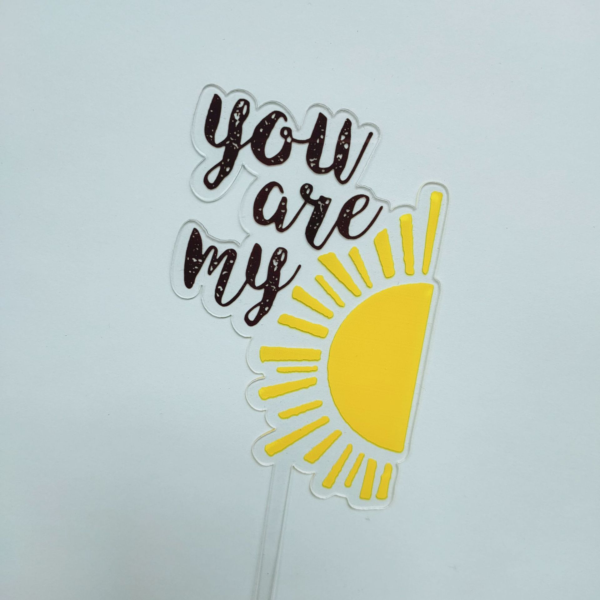 Cute Little Bee Acrylic Happy Birthday Cake Topper Animal Theme Birthday Cake Toppers for Kids Birthday Party Cake Decorations: 3