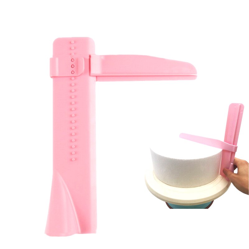 Cake Scraper Smoother Adjustable Plastic Fondant Cake Polisher Edge Smoothing Tool for DIY Cake Bakeware Kitchen Cake Tool