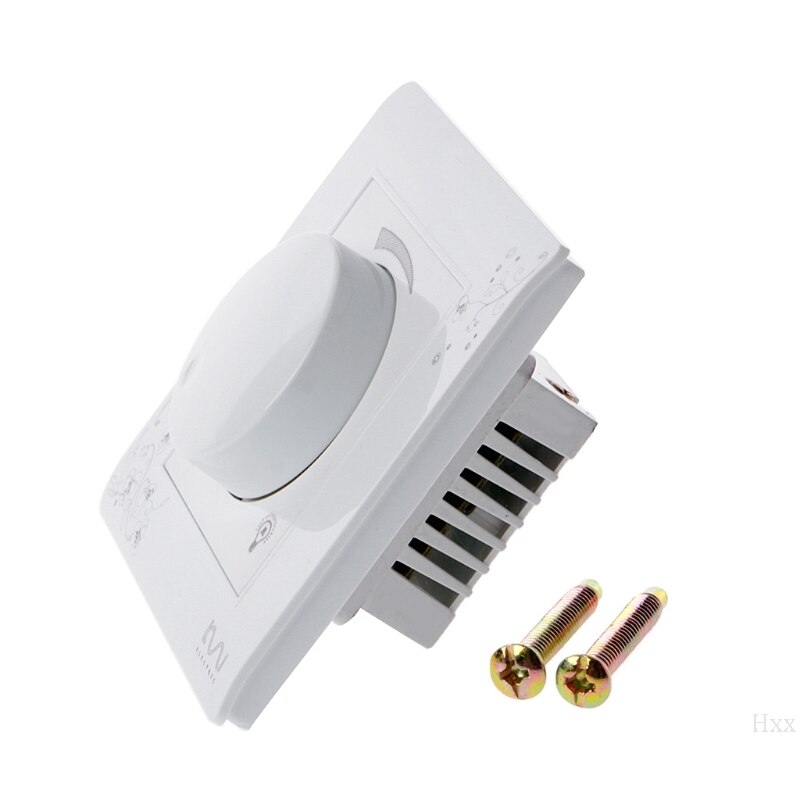 Luxury Wall Dimmer Switch Ivory White Brief Art Weave Light Switch AC 110~250V OOTDTY