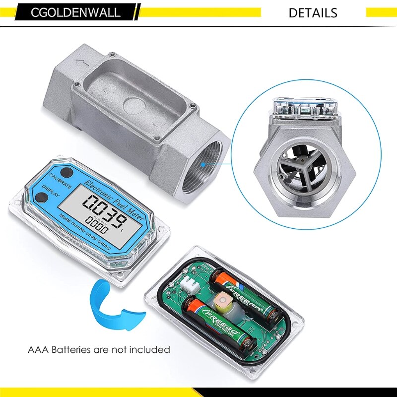 62KC Turbine Flow Meter 2 In Digital Turbine Flow Meter with Digital LCD Display