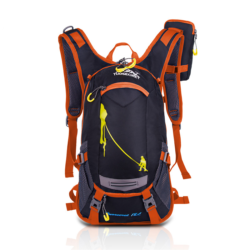 18L Motorcycle Backpack Cycling Bag Waterproof Shoulders Climbing Camping Hiking Backpack Motocross Racing Bags: MAROON