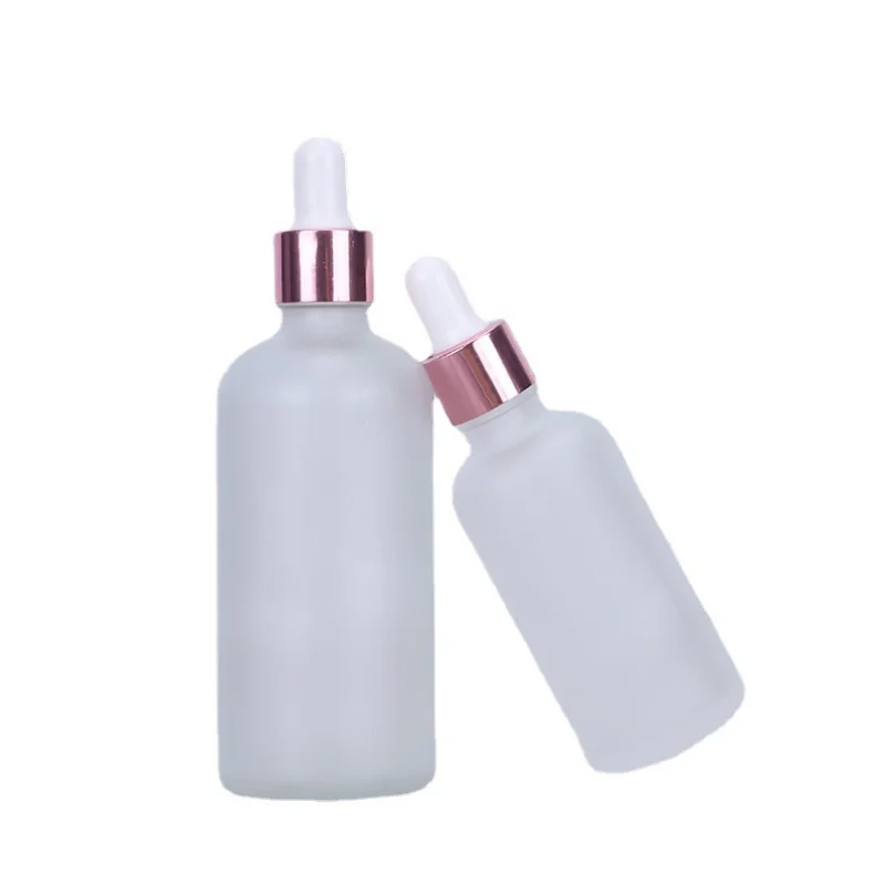 Frosted Glazen Druppelflesjes Lege Etherische Olie Flessen Potjes Met Pipetten Parfumflesjes: Donker Kaki