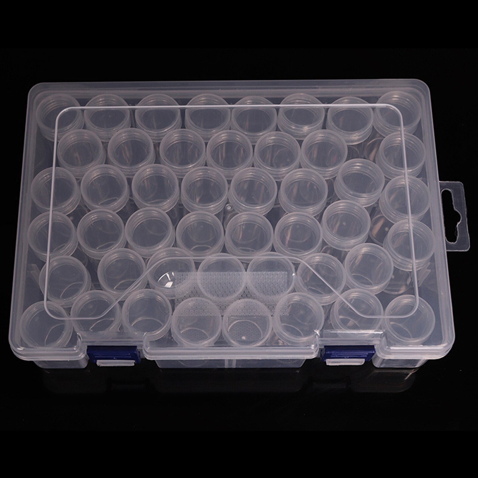 44 Compartment Craft Organizer Plastic Box Jewelry Bead Storage Container Round