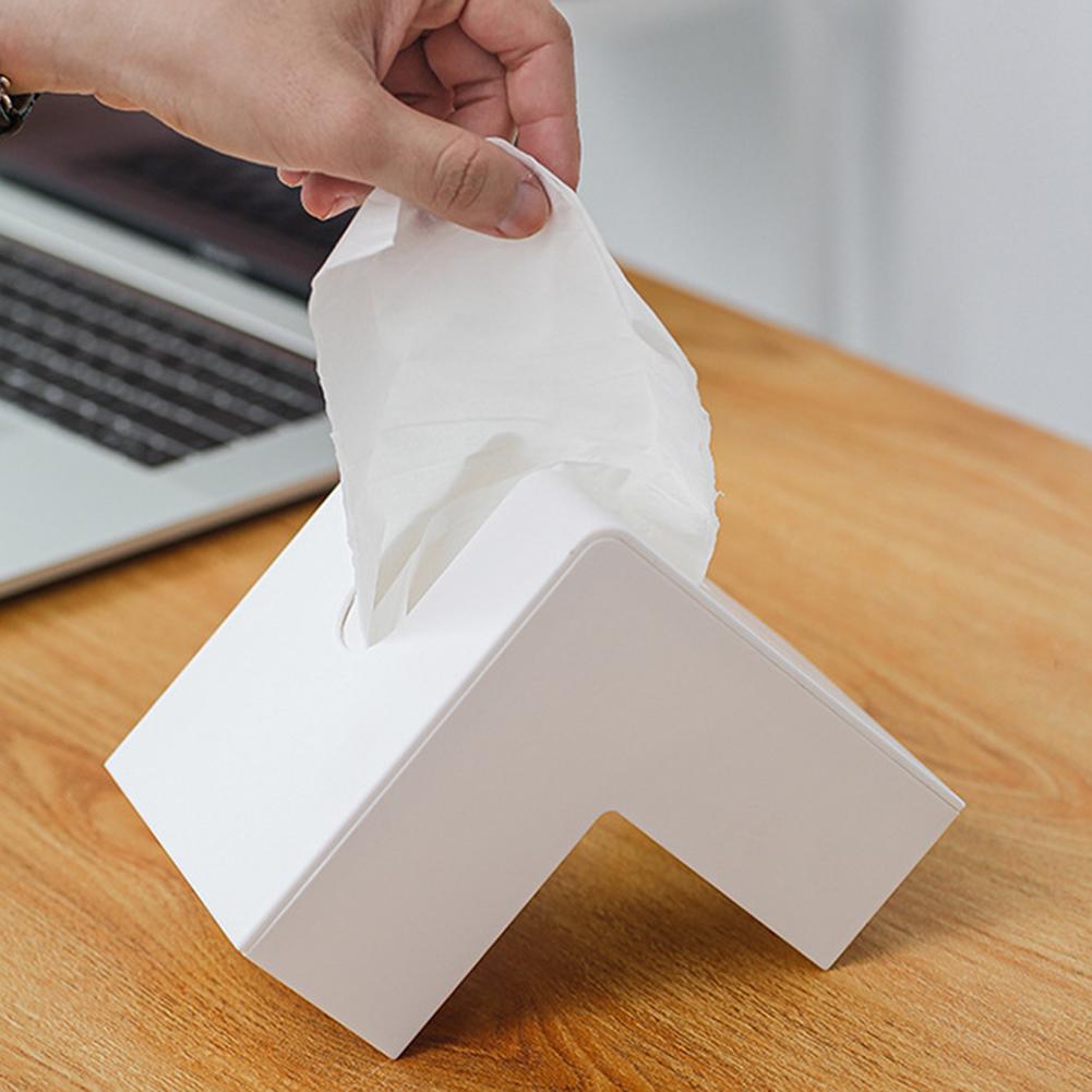 nordisch Rechtwinklig Schreibtisch Serviette Papier Lagerung fallen Gewebe Kasten Halfter Organizer Gewebe Kasten Küche Lagerung Boxen