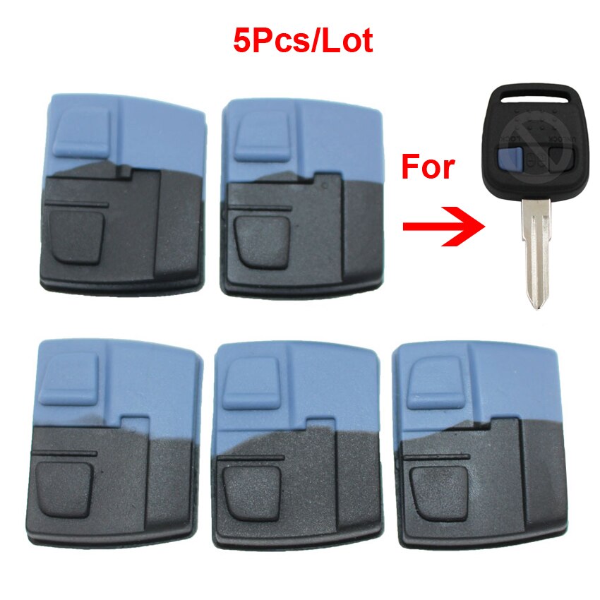 5 Stks/partij Vervanging 2 Knop Rubber Pad Voor Nissan Elgrand Remote Smart Autosleutelzakje