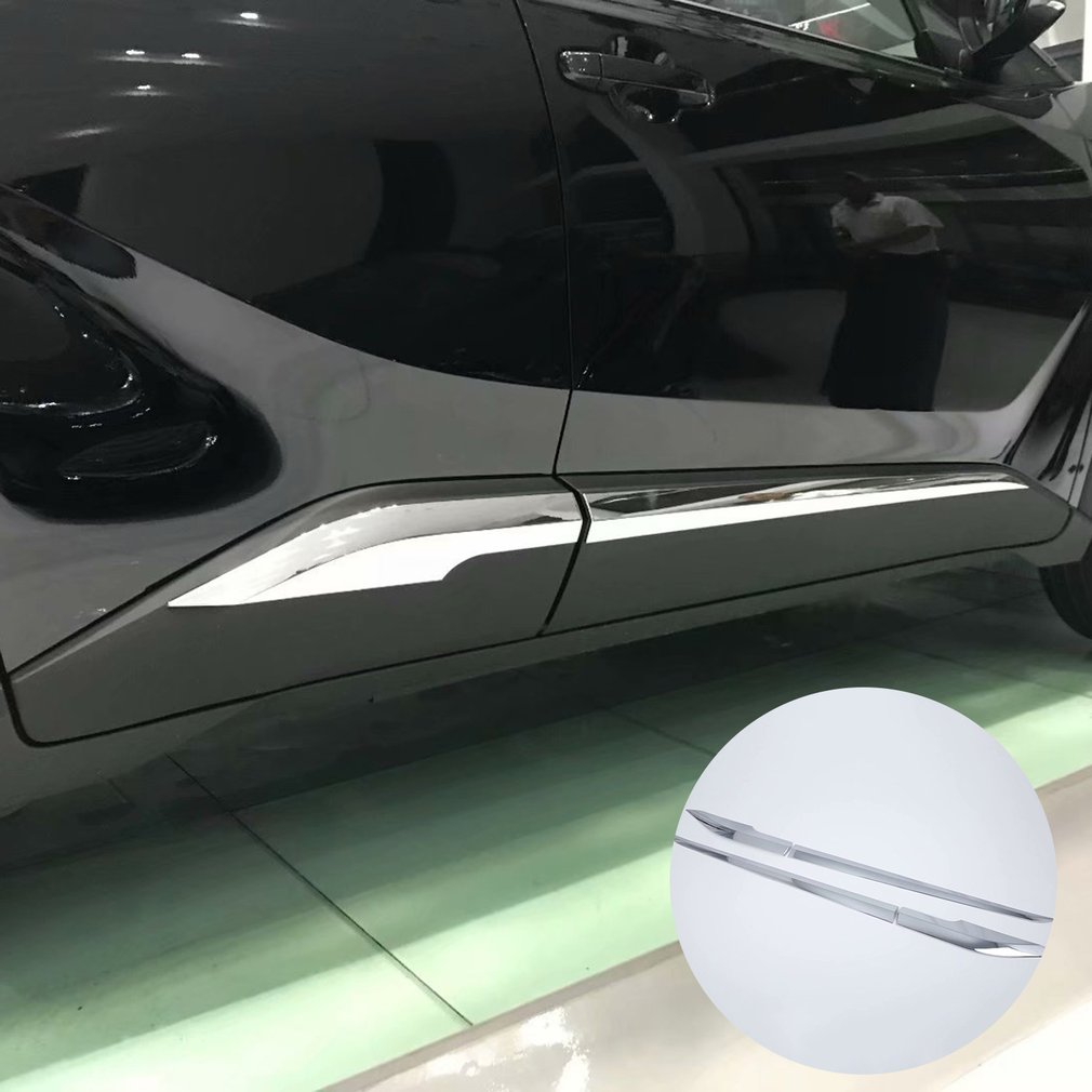 Pour Toyota C-HR CHR voiture côté porte corps garniture ABS Chrome accessoires 4P Auto accessoire parfait remplacement