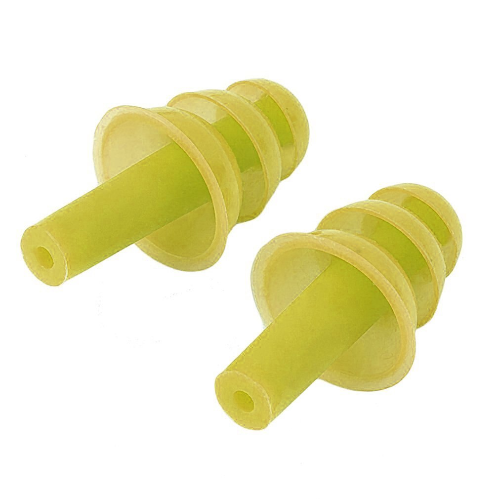 1 paar /3 paar spiraalvormige waterdichte siliconen oordopjes anti-snurk oordopjes comfortabel om te slapen geluidsreductie accessoire: Geel