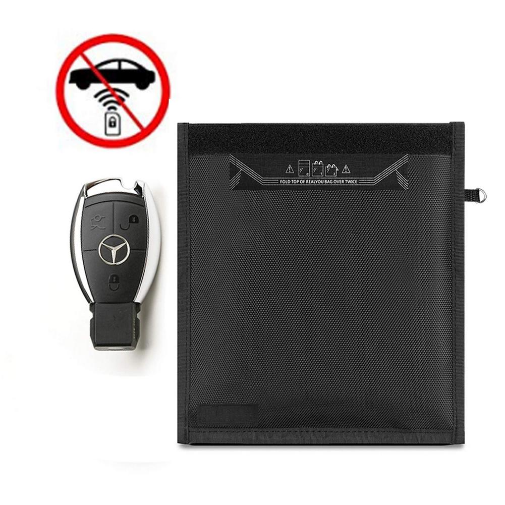 Signal Blocking Bag Cover Signal Blocker Case Faraday Cage Pouch For Keyless Car Keys Radiation Protection Cell Phone