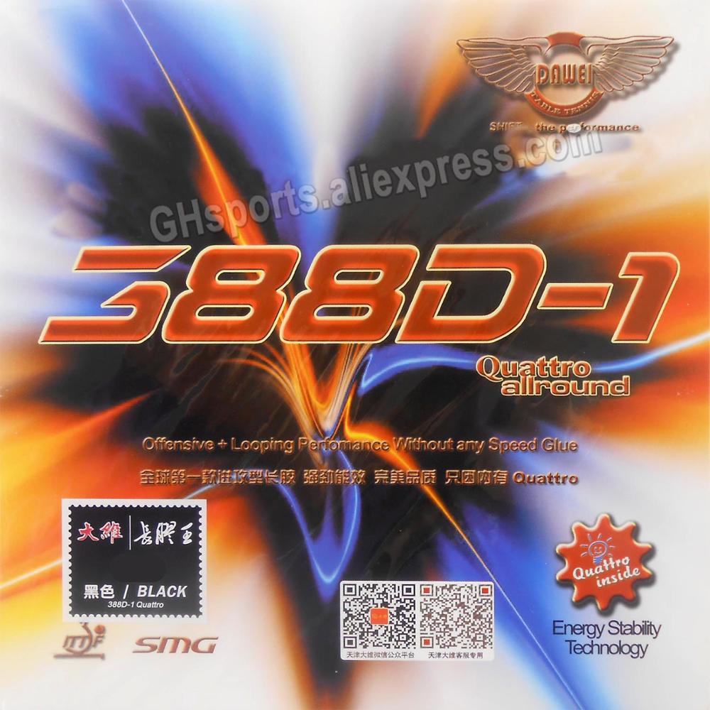 Original Dawei 388d-1 Quattro All Round Long Pimples Table Tennis Rubber With Pips-out Pips-long Rubbers